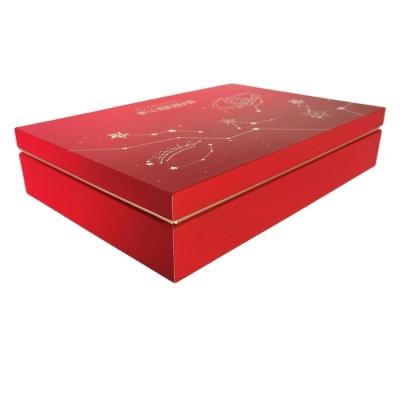 China Beautifully Recyclable Customizable Large Gift Box Cosmetic Box With Big Hot Stamping for sale