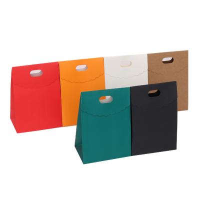 China Recyclable Custom Kraft Paper Bags Professional Manufacturer Beautifully Customizable Tote Handbag Packing Gift Paper Box For Shopping for sale