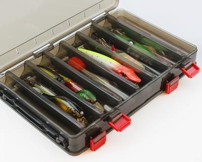 China Aobann Recyclable Double Sided ABS Plastic Fishing Lure Hooks Gear Fishing Tackle Box for sale