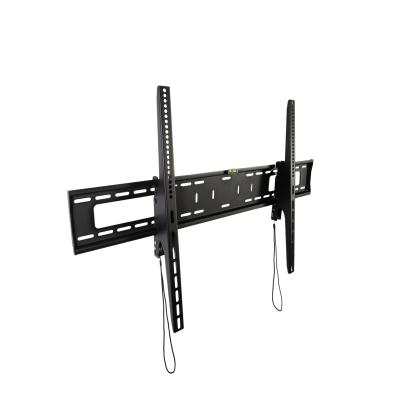 China 400x400 Vesa Fixed Tv Wall Mount Bracket Cold Rolled Steel Load Capacity and Bracket Fits 60-100 Inch Flat Panel TV up to 88 lbs Charm Black for sale