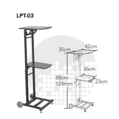 China LEXIN LPT-03 New Design Storage Aluminum Projector Cart/Laptop and Projector Stand for sale