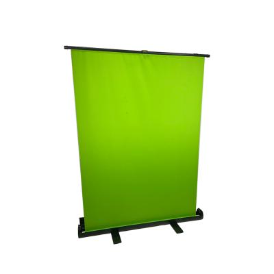 China Floor Up Factory Supplier Aluminum Enclosing Double Dot Folding Hanging Photography Green Screen for sale