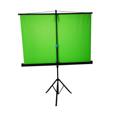 China Chinese Type Woven Green Folding Background Screen Tripod Factory Tripod Stand for sale