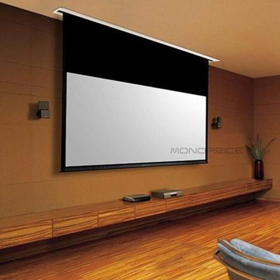 China Unique Design Wall Mounted Ceiling Integrated Projector Screen 200 inch for sale