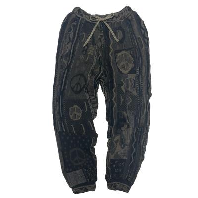 China Anti-wrinkle CaiNan OEM & ODM Custom Men's Knitted Pants & Trousers Wadding Vintage Pants for sale