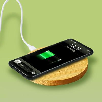 China Top Selling Cell Phone Wireless Charger Phone Recycle and Original Bamboo Circle Designs for IPhone and Samsung for sale