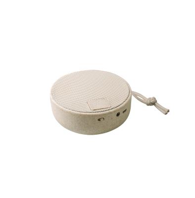 China No Wheat Eco Friendly Straw Wireless Small Speaker Outdoor Mini Speaker Gift Portable Speaker 2021 New Smart Music for sale