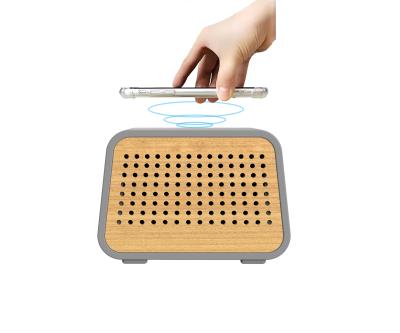 China No Eco Biodegradable Cement Bamboo Speaker Charging BL Concrete Speaker Wireless Charger For Mobile Phone Charging for sale