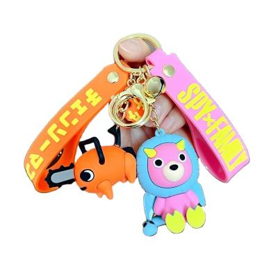 China Local keychains Pochita Man Chainsaw wholesalers stores gifts promotional anime and ready running kpop 3d keychains wholesale for sale