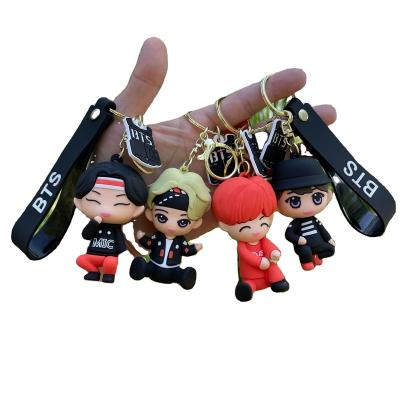 China New 3d band kpop keychains wholesalers stores gifts promotional anime local wholesale keychains and ready running kpop 3d keychains wholesale for sale