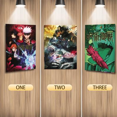 China Modern Anime KPOP 3d Lenticular Holographic Posters Jujutsu Kaisen 3d Posters Wholesale Ready to Ship Factory Direct for sale