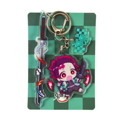 China Hot Selling Demon Slayer Character Keychain Demon Slayer Acrylic Key Chain Demon Slayer Kimetsu Character Keychain Promotion Gifts For Fans for sale