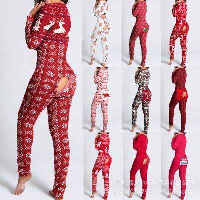 China 2021 QUICK DRY Christmas Onesie Pajamas Women Sleepwear Adult Onesie Nightgowns Christmas Pajamas for sale