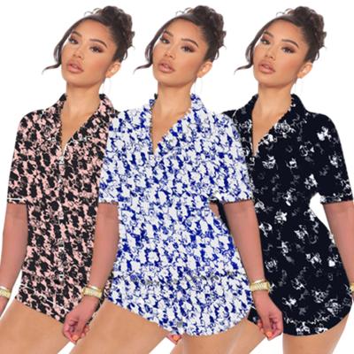 China Women 2021 QUICK DRY Short Sleeve Silk Pajamas Sets Biwisy Night Wear Bathrobe Designer 2 Piece Pajamas Set for sale