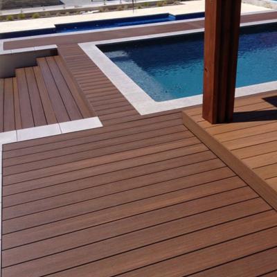 China New Traditional Exterior Wood Plastic Co-Extrusion WPC Composite Decking for sale