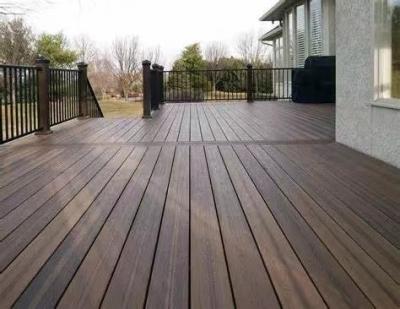 China EUROPE Factory Price High Quality Exterior Wood Grain Scratch Resistant WPC Decking Tiles White wpc Decking System for sale