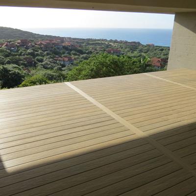 China Crack-Resistant Modern Natural Feeling 3D Deep Embossed WPC Decking for sale