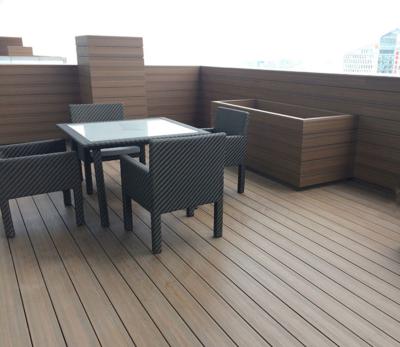 China Recreation Area WPC Traditional Anti-Slip Exterior Decking Flooring WPC Decking 2022 for sale