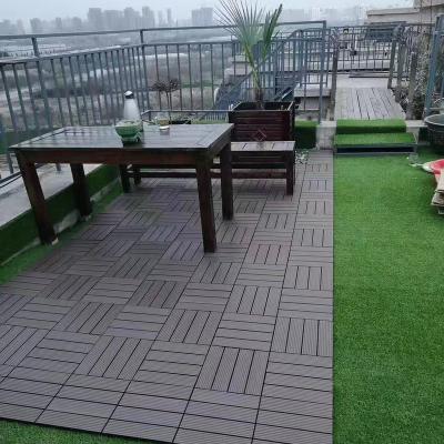 China Factory Price 100% UV Resistant Easy Install Waterproof DIY Pool/Garden/Bathroom Decking WPC DIY Flooring WPC Deck Tiles for sale