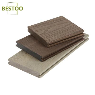 China Modern Natural Wood Solid Split Decking Co-Extrusion WPC Heavy Duty Decking for sale