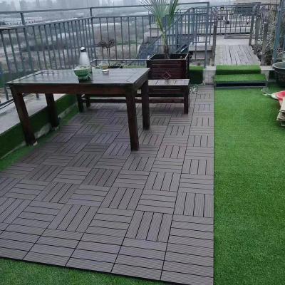 China Modern Simple Installation Pool / Garden / Bathroom / Office Balcony WPC DIY Decking Tile for sale