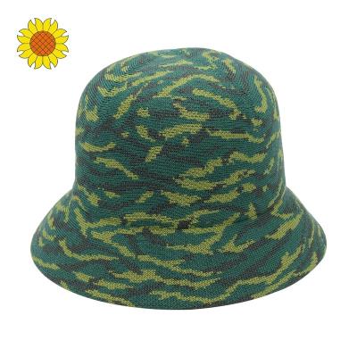 China Custom Character Mens Womens Bucket Hats Polyester Knitted Sun Fisherman Summer Fitted Beach Hats With Custom Logo Designer Hat for sale