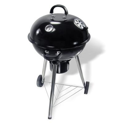 China Adjustable Height 18.5 Inch Outdoor 3 In 1 Barbecue Grill Black Charcoal Kettle BBQ Grill for sale