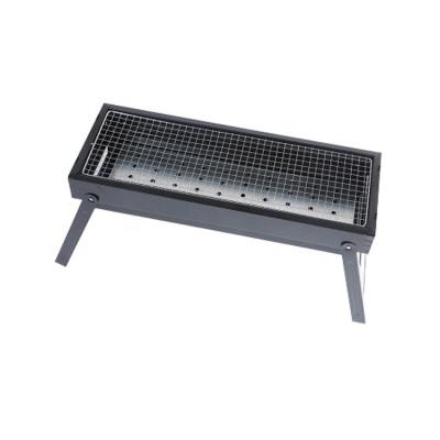 China Adjustable Height Korean Style Metal Body and Stainless Steel Net Portable Folding Charcoal Barbecue Grill for sale