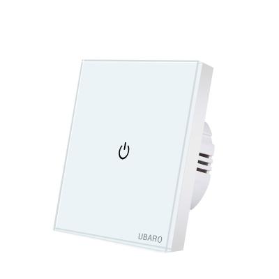 China Tempered Glass Panel 100-240V AC 1/2/3 EU UK Strip Way Tempered Crystal Glass Home Waterproof Touch Switch Lamp Light Switches Electrical Switch for sale