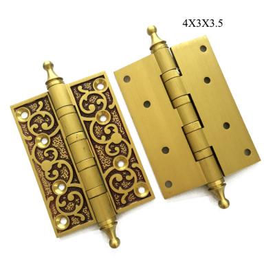 China Durable Style European Style Furniture Hardware Brass Wooden Bearing Door Hinge for sale