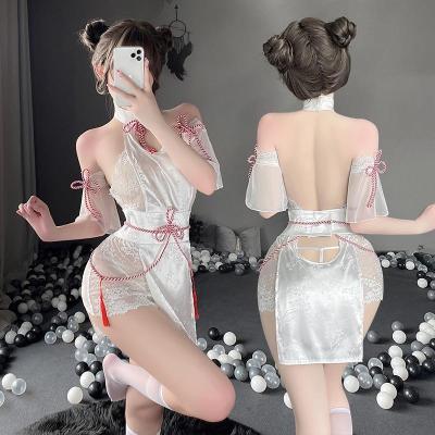 China Halloween Cosplay Polyester Anime Fox Demon Dress Uniform Lace Tassel Women Costume Outfits Ladies Lingerie Sexy Cheongsam Underwear for sale