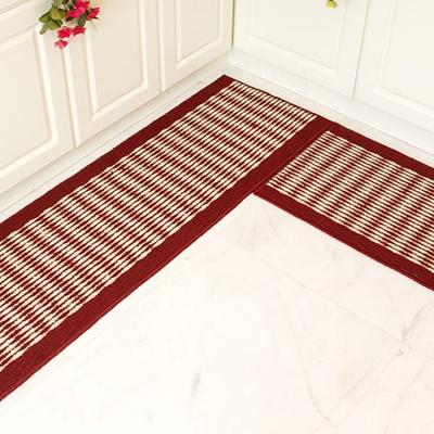 China Waterproof Bedroom Rug Striped Anti Slip Covers Kitchen Bathroom Living Room Carpet for sale