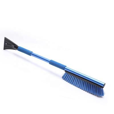 China Brush and squeegee can easy to clean snow and ice double side sweep main telescopic snow brush with automatic ice scraper brush for snow for sale