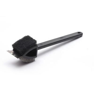 China Easily Cleaned BBQ Grill Brush and Scraper Stainless Steel Grill Cleaner Brush Brush Cleaner for sale