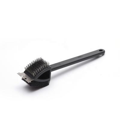 China Easily Cleaned Barbecue Grill Brush Cleaning Tool Stainless Grill Cleaning Brush And Scraper for sale