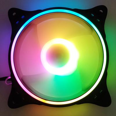 China Quiet Design Fan LED Light 120mm 12V 6Pin 12 LED RGB RGB Gaming PC PC Computer Fan Colorful Lightweight Multicolor Ghost Ghost Silent Computer Fan for sale