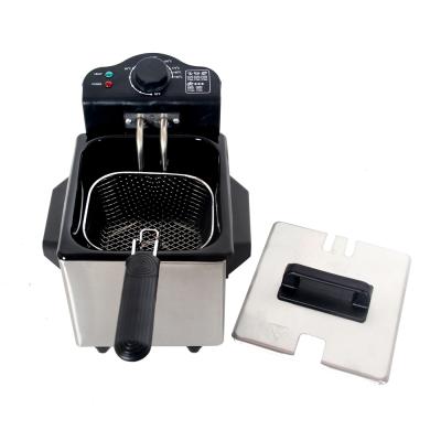 China Fried Wholesale 1.5L Mini Home Use Kitchen Stainless Steel Electric Deep Fryer for sale