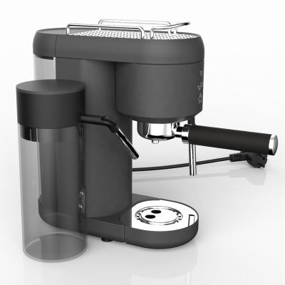 China Hot Sale 20bar Hotel Pump Espresso Machine Steam Function Cappuccino Pump Espresso Machine With Milk Container for sale