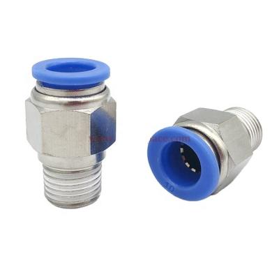 China PC10-02 Factory Fit Manufacturers One Touch Push To Connect Brass Air Fittings for sale