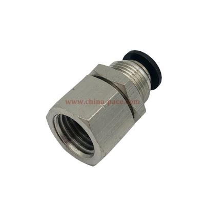 China Manufacturing Plant Female Bulkhead Plastic Push to Connect Air Pneumatic Fittings for PU tubing BSP/G thread PMF G1/8 G1/4 G3/8 G1/2 for sale