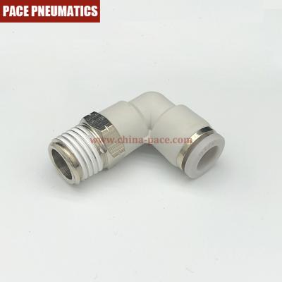 China Factory Gray Color Male Elbow Pneumatic Air Connector for sale