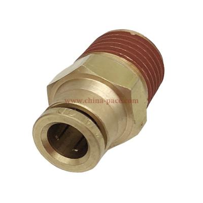 China High Quality Brass Male China Adapter Brass Male Air Straight Push In Fittings for sale