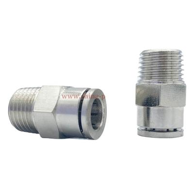 China Factory Camozzi Brass Male Straight Push To Connect Fittings for sale