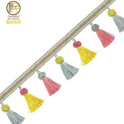 China PLTF2 Colorful Curtain Tassel Fringe Fringe,Trimming and Tassel for sale