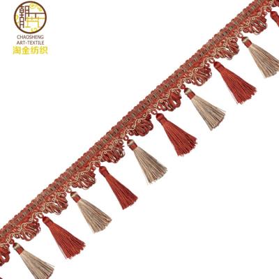 China Style TR50C classic and simple turkey fringe of turkey in tassel curtain style for sale