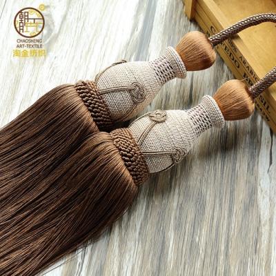 China Popular Wooden Curtain Tassel Tieback, Wholesale Tassel Tieback for sale