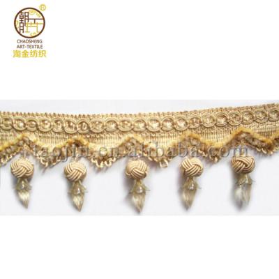 China Fashion and shiny new design upholstery tassel beaded fringe for sale