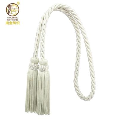 China Elegent and fashion long polyester rope tassel for gift decoration for sale