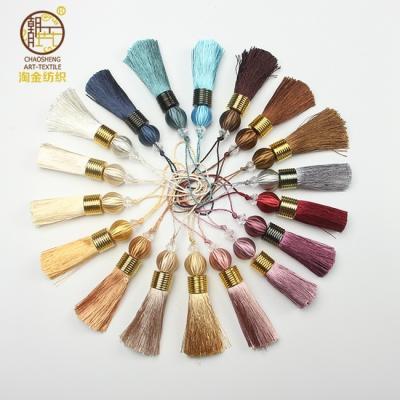 China Nice Multi Colors Decorative Curtain Tassel , Small Head Tassel for sale