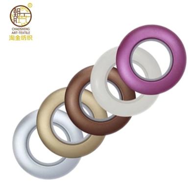 China Popular and simple design curtain accessory single plastic curtain ring for sale